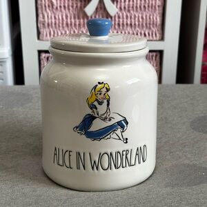 Rae Dunn Disney Alice in Wonderland Canister Cookie Candy Jar